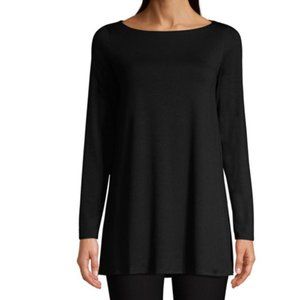 Eileen Fisher Black Stretchy Tunic